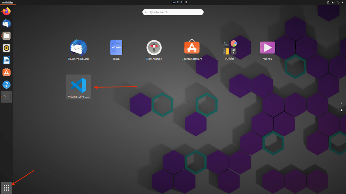 vscode installed